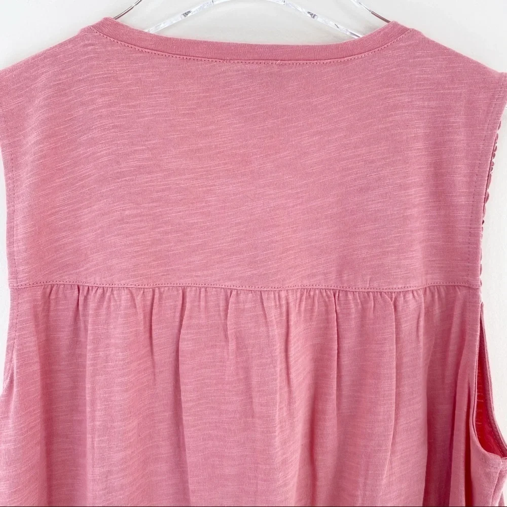 Vince Camuto Pink Embroidered Tank Top - Picture 6 of 8